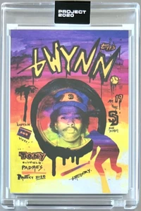 TOPPS PROJECT 2020 #135 TONY GWYNN by Artist GREGORY SIFF ** PADRES 1983 #482 - Picture 1 of 3