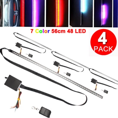 1~4 Pcs 22" RGB Knight Rider lights 48 SMD Scanning Knight Rider Light Bar Strip