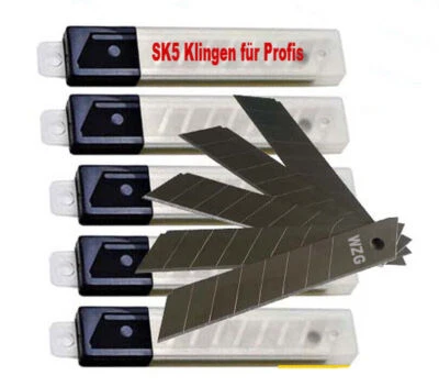 50 Stück Profi SK5 Cuttermesserklingen Abbrechklingen Cuttermesser 18 mm - Bild 1 von 2