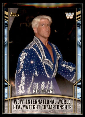 2017 Topps Legends WWE Wrestling Retired Titles #2 Ric Flair - WCW International Foto 1 de 2
