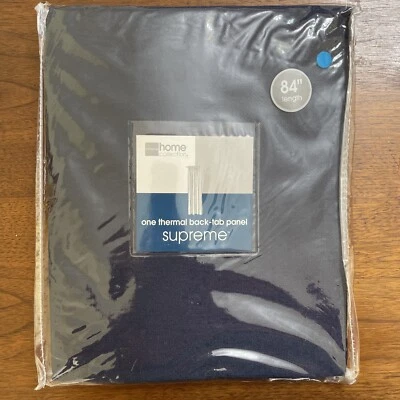 JC Penney Window Cover Home Collection Thermal Back Tab Panel Supreme 40x84 Blue - Image 1 of 4