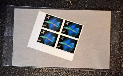 2006USA #4019 $14.40 X Plane  - Plate Block of 4 - Express Mail  (PO Sealed) - Image 1 of 2