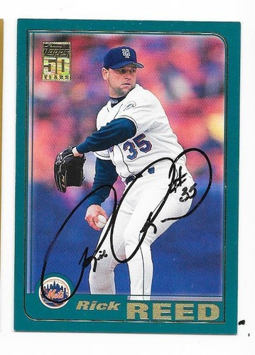 RICK REED 2001 TOPPS AUTOGRAPHED SIGNED # 103 METS | eBay