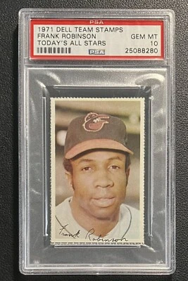 1971 Dell Frank Robinson PSA 10 Gem Mint Today's All Stars Baltimore Orioles HOF - Image 1 of 2
