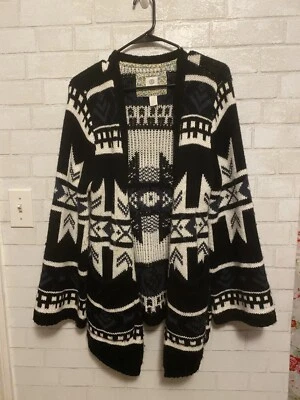 MUJER ELEMENT RANDALL SUÉTER XL negro blanco cárdigan Foto 1 de 4