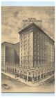 carte postale vintage années 1940 Hôtel Fort Street View Des Moines Iowa IA, A Boss Hotel