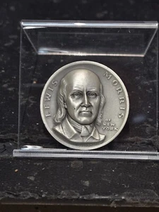 Signers of The Declaration of Independence Silver Medal Lewis Morris - Picture 1 of 4