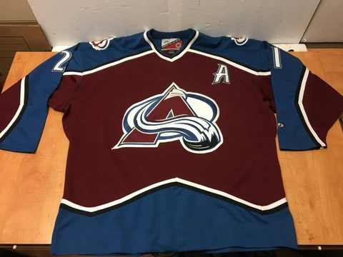 Peter Forsberg Colorado Avalanche Jersey Mens Vintage PRO PLAYER XL Cover