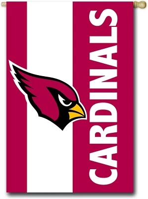 Bandera de jardín con logotipo cosido de los Arizona Cardinals 12,5 x 18 Team Sports America Foto 1 de 4