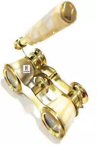 Nautical Binocular 3" Opera Glasses Binocular Mother of Pearl - Antique Opera - Picture 1 of 4