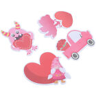 4Pcs Note Stickers Office Memo Pads Adorable Valentine's Day Memo Stickers