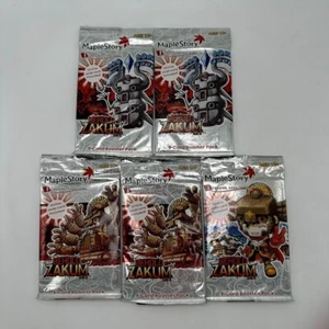 5x Maplestory Behold Zakum Set 5 Sealed Packs Brand New Factory Sealed! - Picture 1 of 1