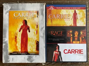 Carrie Triple Pack: Carrie-1976, Carrie 2: Rage & Carrie-2002 (2008, 3-Disc DVD) - Picture 1 of 12