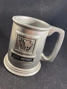 Wilton Columbia PA Pewter Mug PJH 1962-1982 Happy Birthday! - Picture 1 of 4