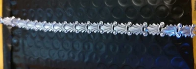 Vintage Sterling Silver Danecraft Bracelet, Scroll Design, Mint Condition! Gift! - Image 1 of 3