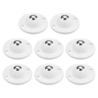 8x Kleber Mini Laufräder Drehbar Universal Lenkrolle 360° Drehung (Weiß) - Bild 1 von 4