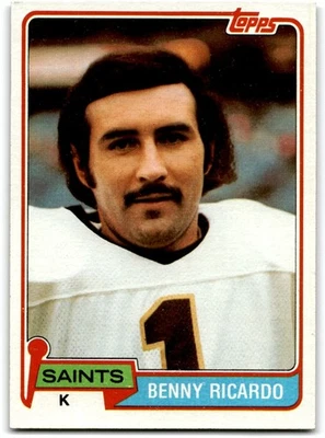 1981 Topps Benny Ricardo New Orleans Saints #306 - Image 1 of 2