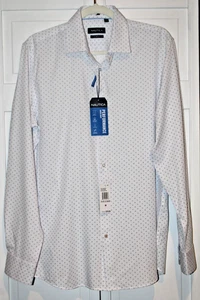 Nautica SLIM FIT PERFORMANCE WEISS/SCHWARZ/BLAU GEODRUCK GRÖSSE M NEU MIT ETIKETT EINZELHANDEL $ 79 - Bild 1 von 4