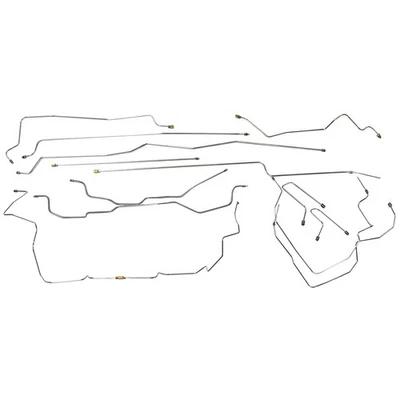 1995-99 GMC Chevy K1500 Extended Cab Shortbed Brake Line Kit Stainless Steel - Image 1 of 4