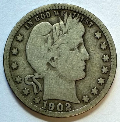 1902-S Barber Quarter, Uncertified, NR. - Image 1 of 2