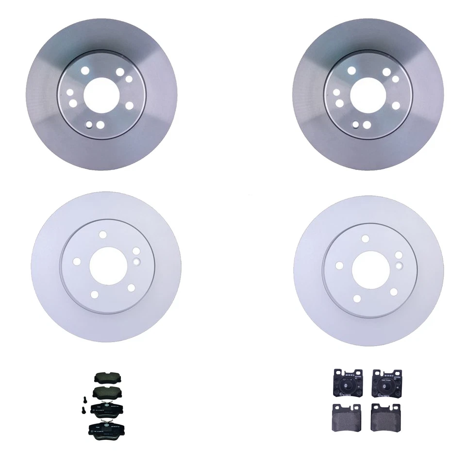 Hella Front And Rear Rotor Low-Met Disc Brake Pad Kit for W124 300TE Base 1993 - Image 1 of 1