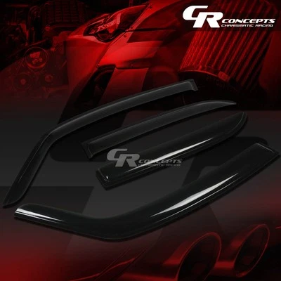 VISERA DE VENTANA LATERAL TINTE HUMO/DEFLECTOR DE VIENTO VENTILACIÓN CORTINA DE LLUVIA PARA 08-10 SUZUKI SX4 Foto 1 de 4