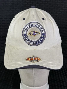 Gorra de béisbol vintage 2001 Baltimore Ravens Super Bowl XXXV Champions NFL Y2K - Imagen 1 de 24