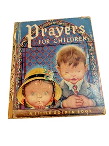 Vintage 1952 Prayers for Children Little Golden Book D Edition 205-25 Eloise Wilkin - Bild 1 von 6