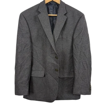 Traje Chaqueta Blazer Lauren Ralph Lauren Para Hombres Pata de Gallo Gris Lana Cachemira 42 S Foto 1 de 4