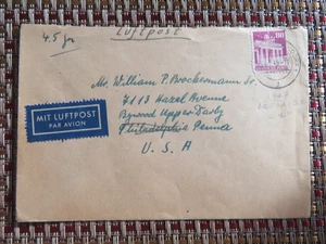 Alemania Zona Británica Cubierta a EE. UU. 1949 - Imagen 1 de 2