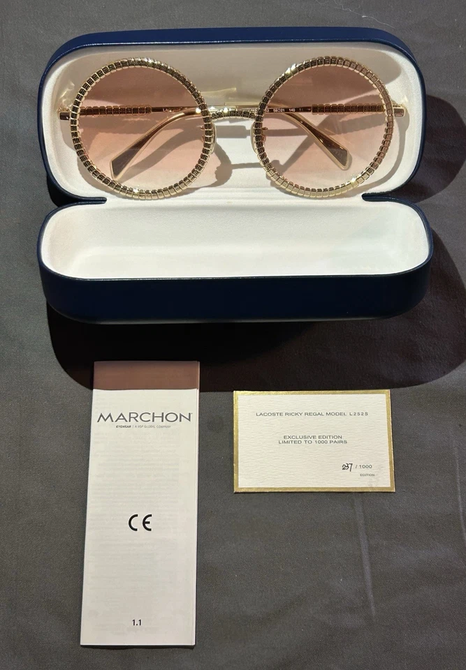 Gafas de sol Lacoste Ricky Regal L252S #237/1000 edición LMD con auténticas Tarjeta y estuche Foto 1 de 4