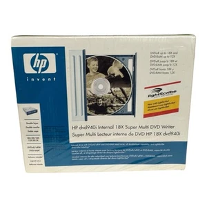 Grabadora de DVD súper múltiple interna HP dvd940i Lightscribe IDE 18x sellada - Imagen 1 de 4