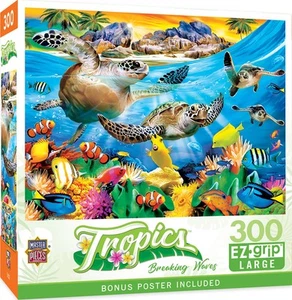 MasterPieces 300 Piece EZ Grip Jigsaw Puzzle - Breaking Waves - 18"x24" - Picture 1 of 7