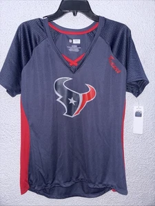 T-shirt NFL Team Apparel Houston Texans donna scollo a V maglia schiena XL NUOVA CON ETICHETTE MSRP $45 - Foto 1 di 5