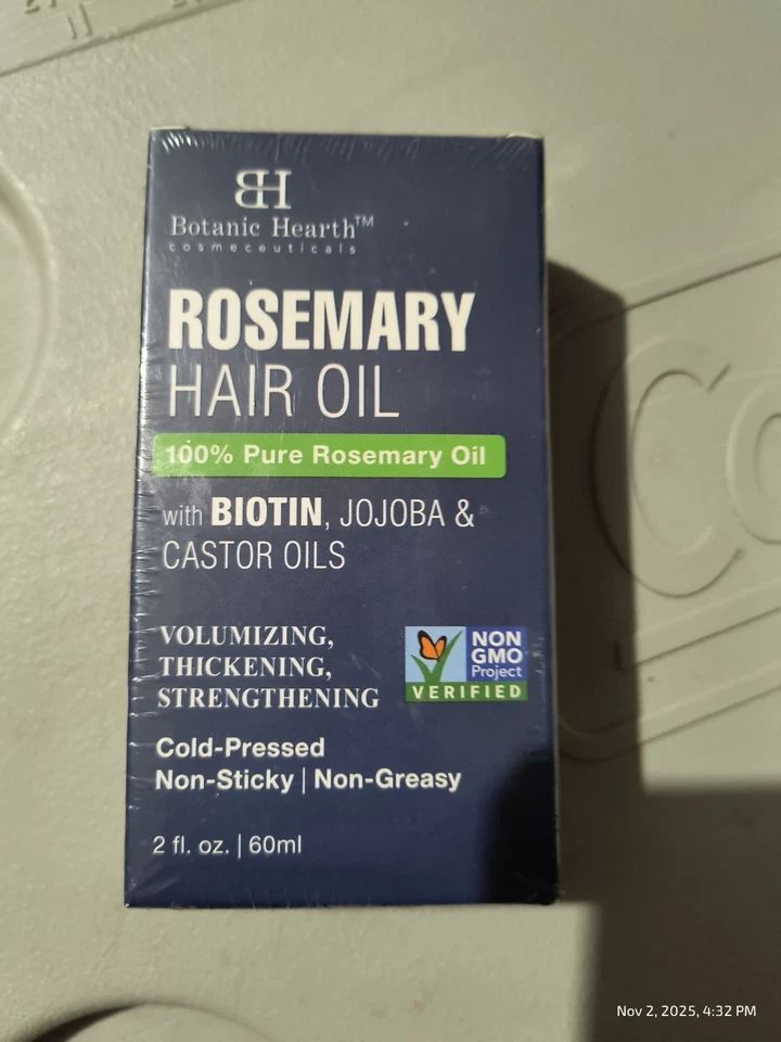 OKAY Rosemary Natural Oil (4 Fl Oz) Infused with Biotin
