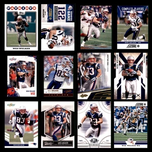Lote de 12 tarjetas de fútbol americano Wes Welker 2008 Topps New England Patriots conjunto colección - Imagen 1 de 15
