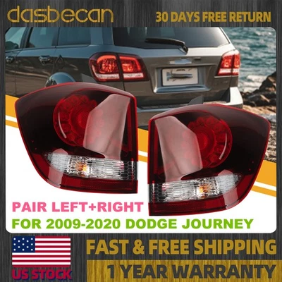 Pair Left & Right LED Outer Tail Light w/ Black Trim For Dodge Journey 2009-2020 Foto 1 de 4