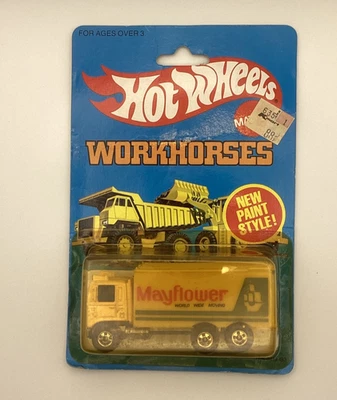 Camión de carretera Hot Wheels 1980 vintage, #1174 nuevo en caja Mayflower versión de caja de carga excelente Foto 1 de 4