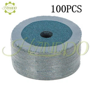 100Pcs 4.5" × 7/8" 36 Grit Zirconia Resin Fiber Disc Grinding & Sanding Discs US - Picture 1 of 12