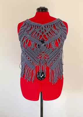 Sexy Corsé en Estilo Macramé, Blusa Asimétrica Sin Arrugas, Blusa de Verano Foto 1 de 4