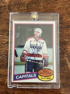 Mike Gartner IP Signed O Pee Chee Rookie Card Psa Dna Coa Capitals - Picture 1 of 4