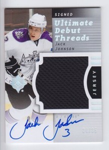 2007-08 UD ULTIMATE JACK JOHNSON RC AUTO JERSEY /35 ROOKIE SIGNED DEBUT THREADS