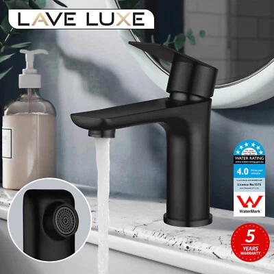 Black Stainless Steel Basin Mixer Tap Bathroom Sink Vanity Counter Top Faucet - image 1 of 4