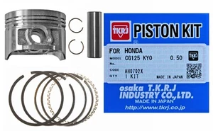 Honda XLR125R piston kit +0.50 oversize, 15mm pin (1998-2001) 57.00mm bore size - Picture 1 of 1