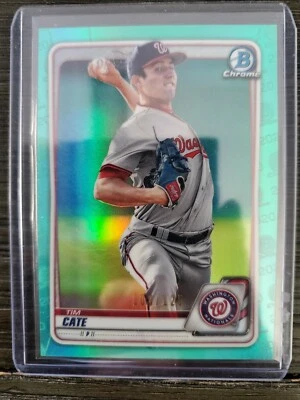 2020 Bowman CHROME GREEN #125 ROOKIE #BCP-83 TIM CATE NATIONALS 3 - Image 1 of 2
