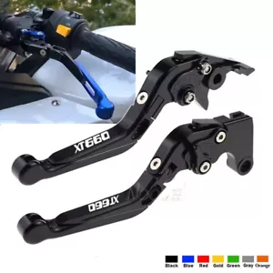 For Yamaha XT660X XT660R 2004-2016 Motorcycle CNC Adjustable Brake Clutch Levers - Picture 1 of 23