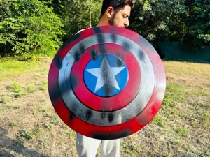 Falcon Damage Captain America Shield | Marvel Civil War Shield | Steve Rogers - Picture 1 of 9