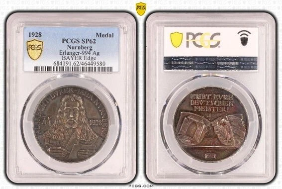 Germany Weimar 1928 Silver Medal PCGS SP62 Painter Albrecht Durer Nuernberg - Image 1 of 1