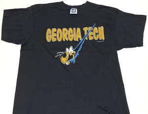 Rare Vintage 1991 Georgia Tech Buzz Mascot T-Shirt New LARGE Ebert Single Stitch - Picture 1 of 1
