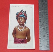 CARD OGDEN'S 1923 CHILDREN OF ALL NATIONS #7 BORNEO INDONESIA ASIA CIGARETTES